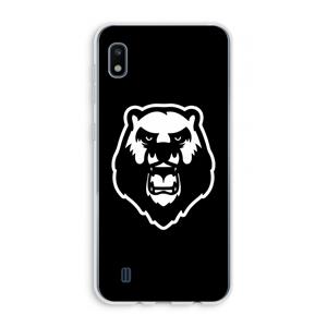 CaseCompany Angry Bear (black): Samsung Galaxy A10 Transparant Hoesje