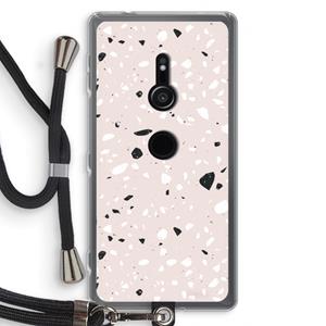 CaseCompany Terrazzo N°20: Sony Xperia XZ2 Transparant Hoesje met koord