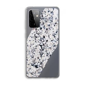 CaseCompany Gespikkelde marmer: Samsung Galaxy A72 Transparant Hoesje