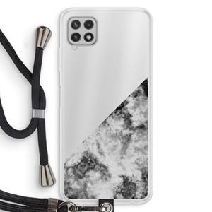 CaseCompany Onweer: Samsung Galaxy A22 4G Transparant Hoesje met koord