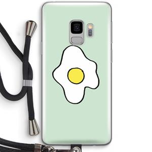 CaseCompany Spiegelei: Samsung Galaxy S9 Transparant Hoesje met koord