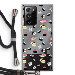 CaseCompany Sushi time: Samsung Galaxy Note 20 Ultra / Note 20 Ultra 5G Transparant Hoesje met koord