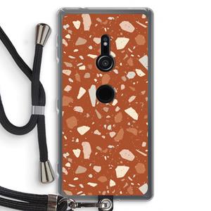 CaseCompany Terrazzo N°22: Sony Xperia XZ2 Transparant Hoesje met koord