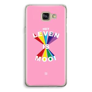 CaseCompany Het Leven Is Mooi: Samsung Galaxy A5 (2016) Transparant Hoesje