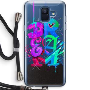 CaseCompany Dream: Samsung Galaxy A6 (2018) Transparant Hoesje met koord