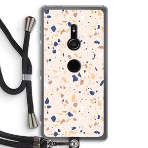 CaseCompany Terrazzo N°23: Sony Xperia XZ2 Transparant Hoesje met koord