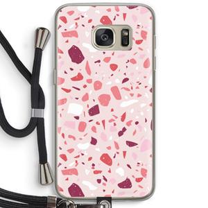 CaseCompany Terrazzo N°15: Samsung Galaxy S7 Transparant Hoesje met koord