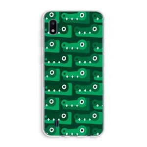 CaseCompany Crocs: Samsung Galaxy A10 Transparant Hoesje