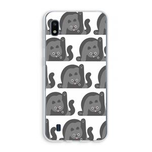 CaseCompany Cats: Samsung Galaxy A10 Transparant Hoesje