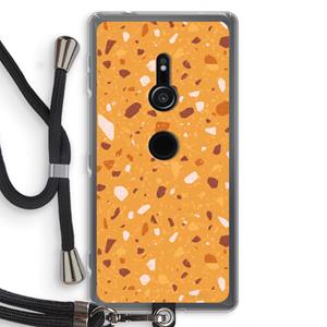 CaseCompany Terrazzo N°24: Sony Xperia XZ2 Transparant Hoesje met koord