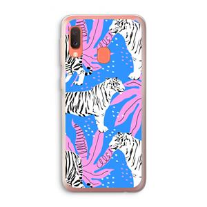 CaseCompany Tijger: Samsung Galaxy A20e Transparant Hoesje