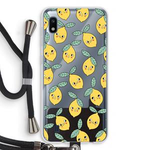 CaseCompany Citroenen: Samsung Galaxy A10 Transparant Hoesje met koord
