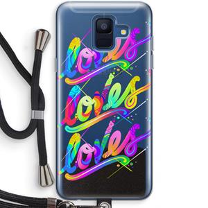 CaseCompany Loves: Samsung Galaxy A6 (2018) Transparant Hoesje met koord
