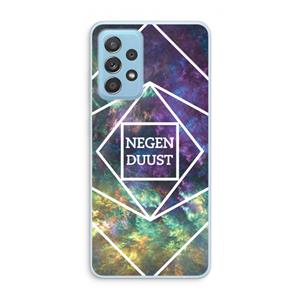 CaseCompany Negenduust ruimte: Samsung Galaxy A73 Transparant Hoesje