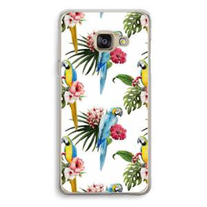 CaseCompany Kleurrijke papegaaien: Samsung Galaxy A3 (2016) Transparant Hoesje