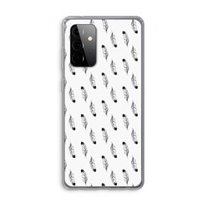 CaseCompany Pluimen: Samsung Galaxy A72 Transparant Hoesje