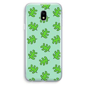 CaseCompany Groene blaadjes: Samsung Galaxy J3 (2017) Transparant Hoesje
