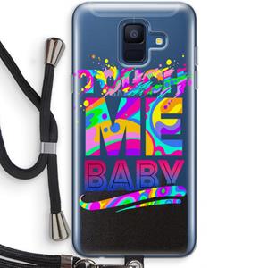 CaseCompany Touch Me: Samsung Galaxy A6 (2018) Transparant Hoesje met koord
