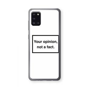 CaseCompany Your opinion: Samsung Galaxy A31 Transparant Hoesje