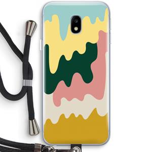 CaseCompany Baar B: Samsung Galaxy J3 (2017) Transparant Hoesje met koord
