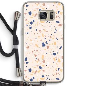CaseCompany Terrazzo N°23: Samsung Galaxy S7 Transparant Hoesje met koord