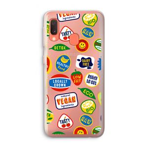 CaseCompany Fruitsticker: Samsung Galaxy A20e Transparant Hoesje