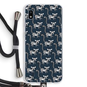 CaseCompany Makis: Samsung Galaxy A10 Transparant Hoesje met koord