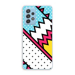 CaseCompany Pop Art #2: Samsung Galaxy A73 Transparant Hoesje