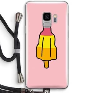 CaseCompany Raketijsje: Samsung Galaxy S9 Transparant Hoesje met koord