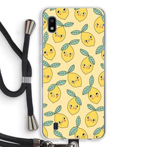 CaseCompany Citroenen: Samsung Galaxy A10 Transparant Hoesje met koord