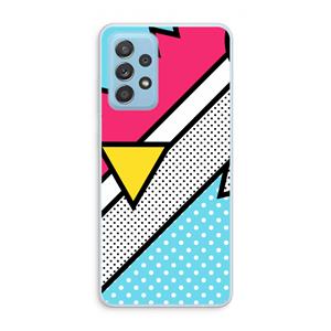 CaseCompany Pop Art #3: Samsung Galaxy A73 Transparant Hoesje