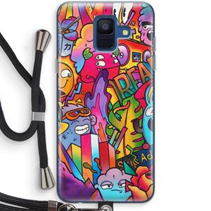 CaseCompany Dreams: Samsung Galaxy A6 (2018) Transparant Hoesje met koord