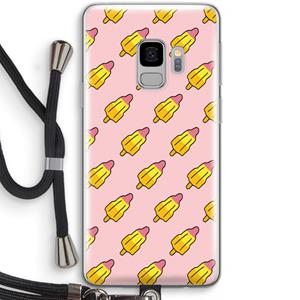 CaseCompany Waterijsjes: Samsung Galaxy S9 Transparant Hoesje met koord