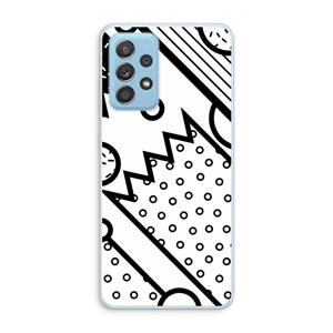 CaseCompany Pop Art #4: Samsung Galaxy A73 Transparant Hoesje