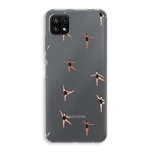 CaseCompany Dancing #1: Samsung Galaxy A22 5G Transparant Hoesje