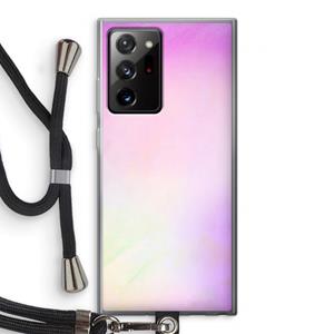 CaseCompany Flow mist pastel: Samsung Galaxy Note 20 Ultra / Note 20 Ultra 5G Transparant Hoesje met koord
