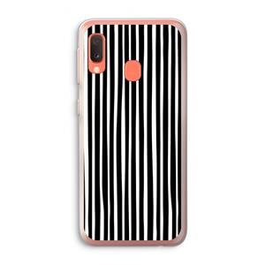 CaseCompany Stripes: Samsung Galaxy A20e Transparant Hoesje