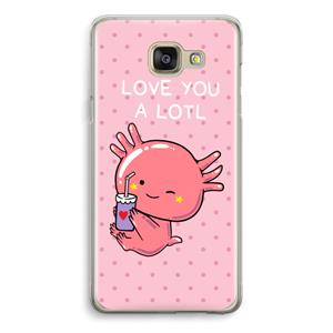 CaseCompany Love You A Lotl: Samsung Galaxy A5 (2016) Transparant Hoesje