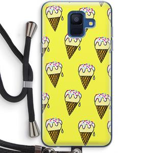 CaseCompany Isjes: Samsung Galaxy A6 (2018) Transparant Hoesje met koord