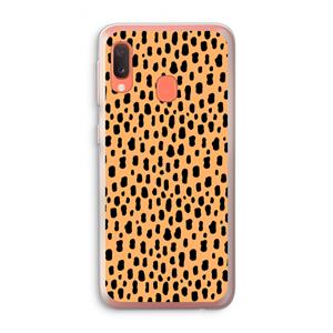 CaseCompany Panter: Samsung Galaxy A20e Transparant Hoesje