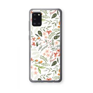 CaseCompany Sweet little flowers: Samsung Galaxy A31 Transparant Hoesje