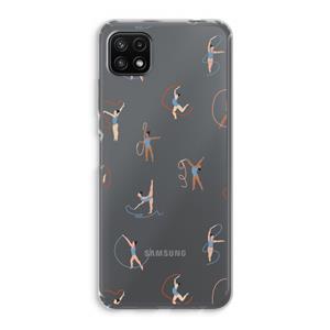CaseCompany Dancing #3: Samsung Galaxy A22 5G Transparant Hoesje