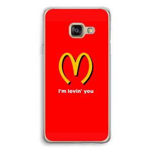 CaseCompany I'm lovin' you: Samsung Galaxy A3 (2016) Transparant Hoesje