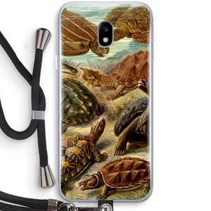 CaseCompany Haeckel Chelonia: Samsung Galaxy J3 (2017) Transparant Hoesje met koord