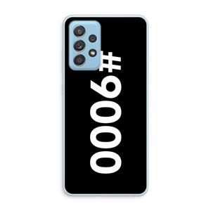 CaseCompany 9000: Samsung Galaxy A73 Transparant Hoesje