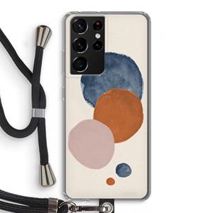 CaseCompany Geo #4: Samsung Galaxy S21 Ultra Transparant Hoesje met koord