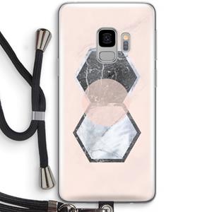 CaseCompany Creatieve toets: Samsung Galaxy S9 Transparant Hoesje met koord