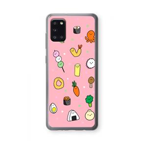 CaseCompany Happy bento friends: Samsung Galaxy A31 Transparant Hoesje