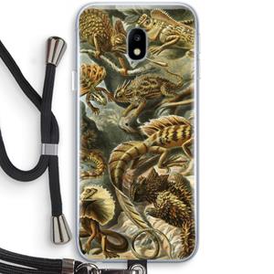 CaseCompany Haeckel Lacertilia: Samsung Galaxy J3 (2017) Transparant Hoesje met koord