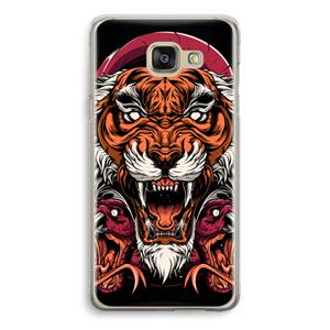 CaseCompany Tiger and Rattlesnakes: Samsung Galaxy A5 (2016) Transparant Hoesje